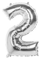 34" Silver Foil Numbers