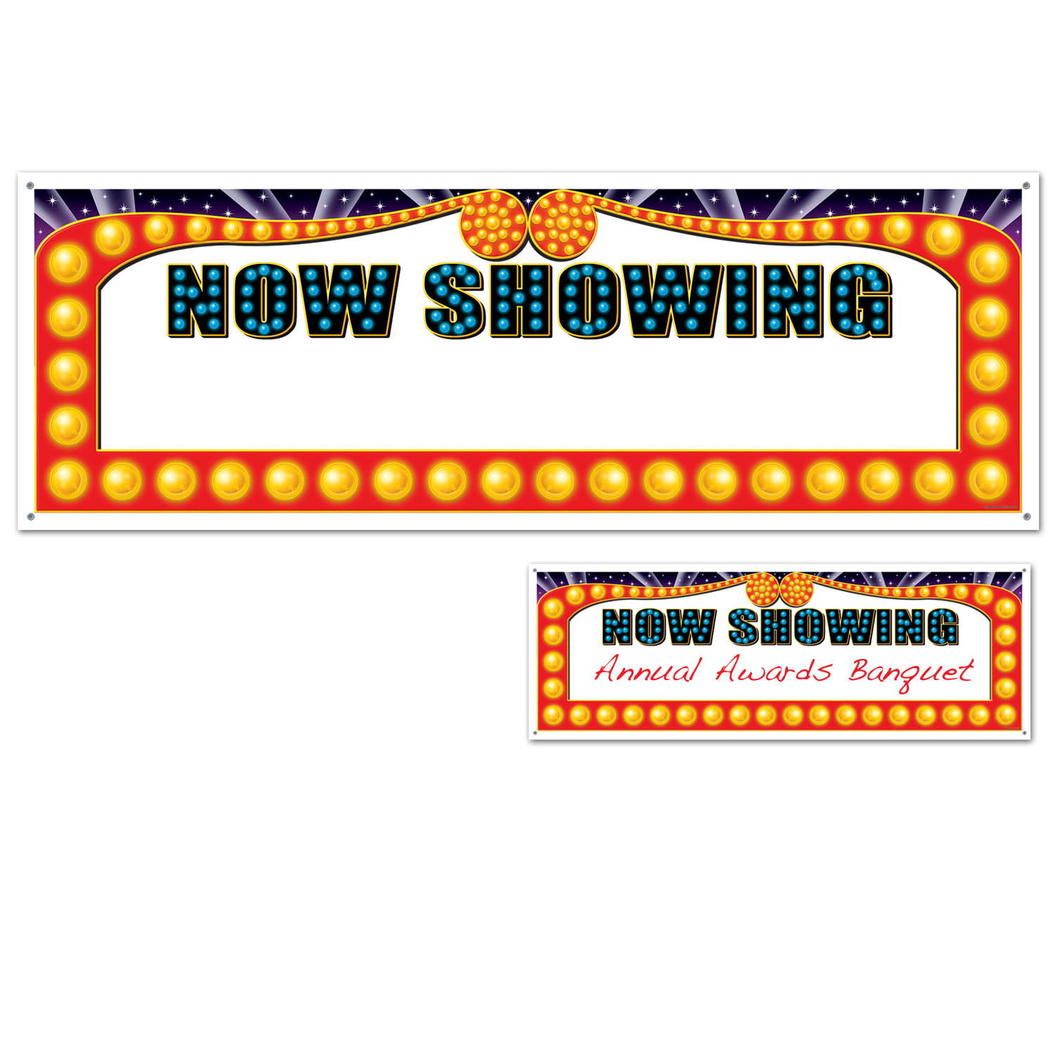 "Now Showing" Blank Sign