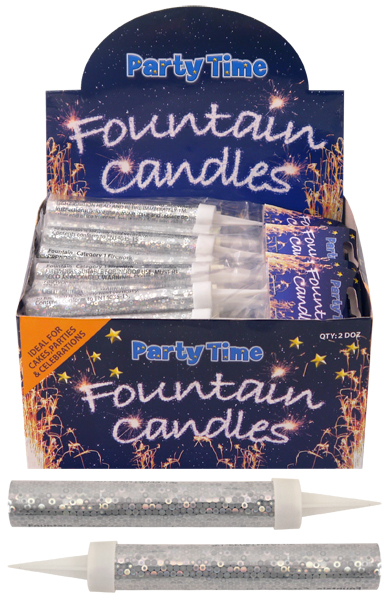 Fountain Candles - Silver