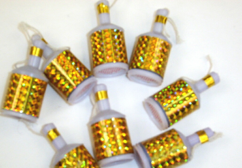 Party Poppers - Gold