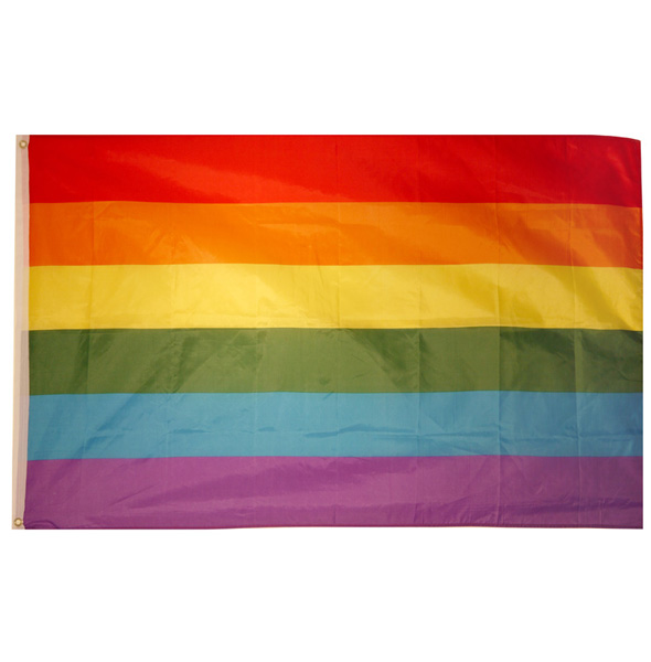 Rainbow Gay Pride LGBTQ+ Polyester Flag 
