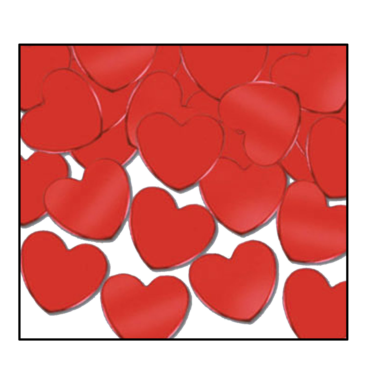 Table Confetti - Red Hearts (28gm)