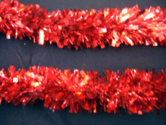 Luxury Tinsel Garland – Red