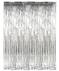 Slashed Foil Curtain - various colours