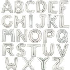 40″ Silver Foil Letters