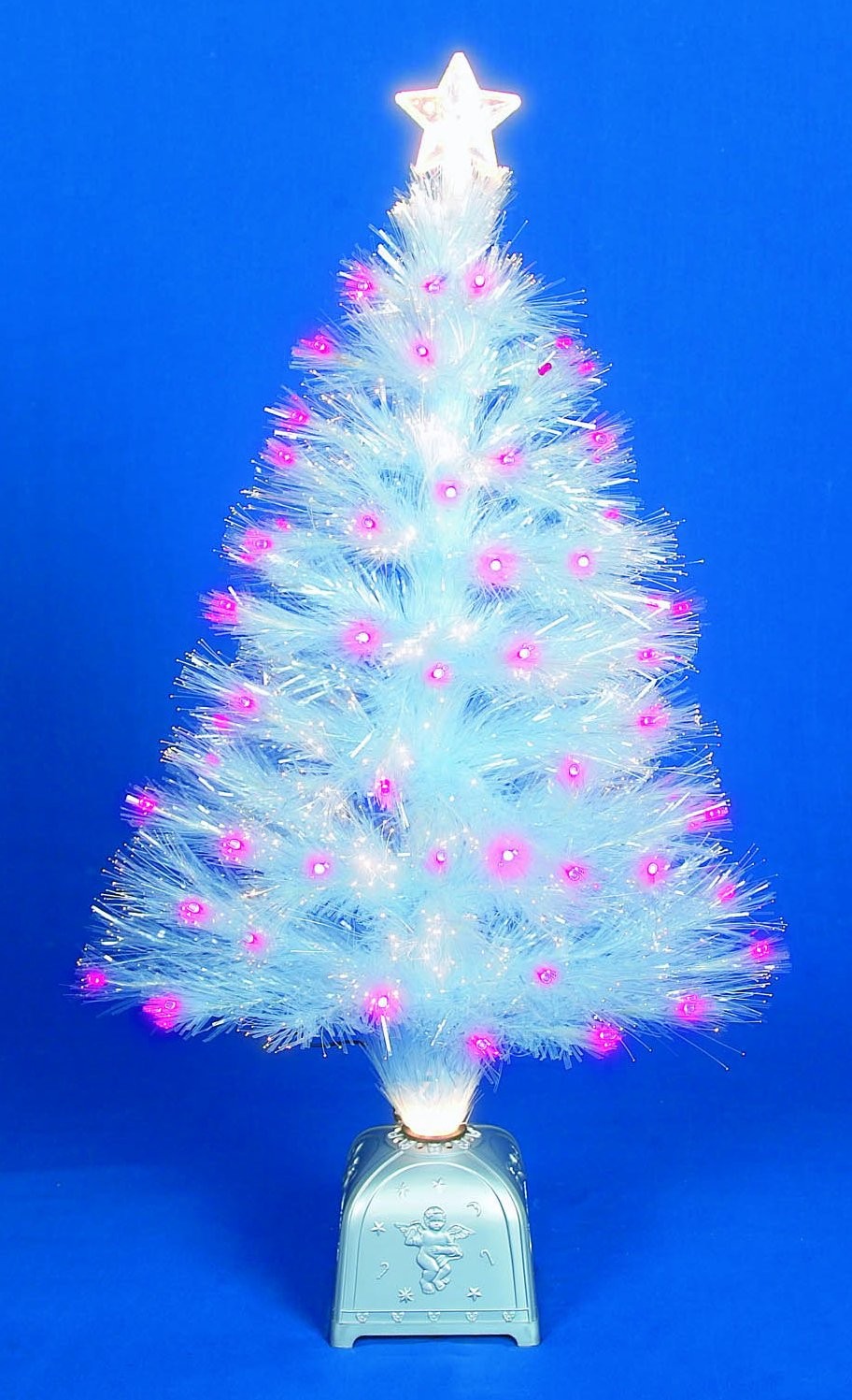 Fibre Optic White Sparkle Tree 32"/80cm
