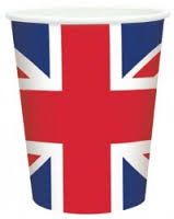 Union Jack Print Cups
