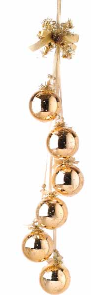 Shiny Hanging Baubles – Gold