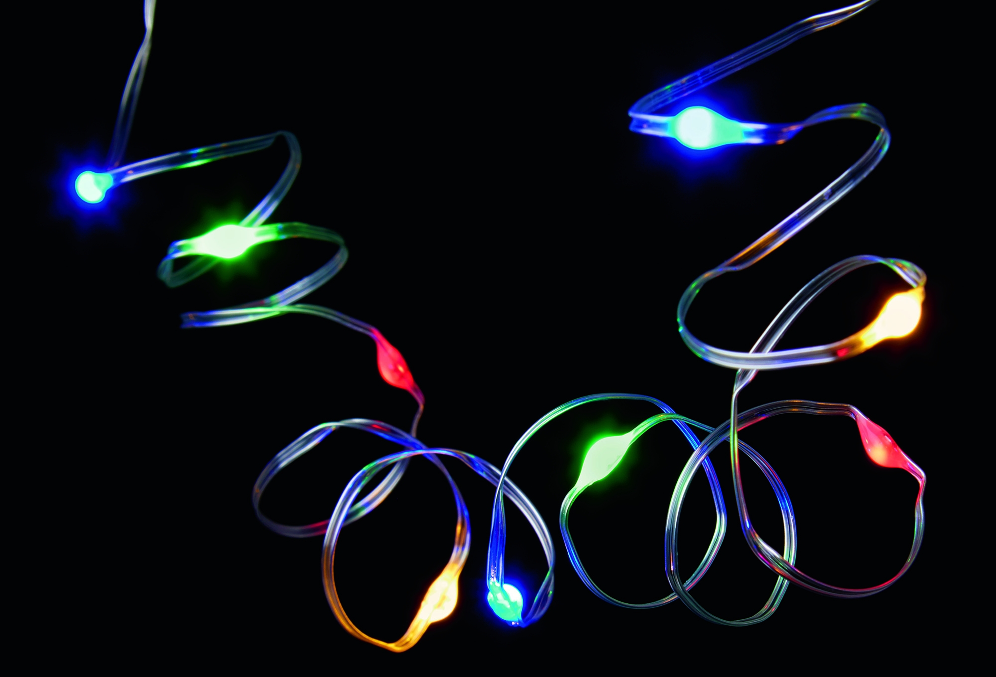 20 bulb B/Op Indoor Pin Wire LED Lights - Multicolour