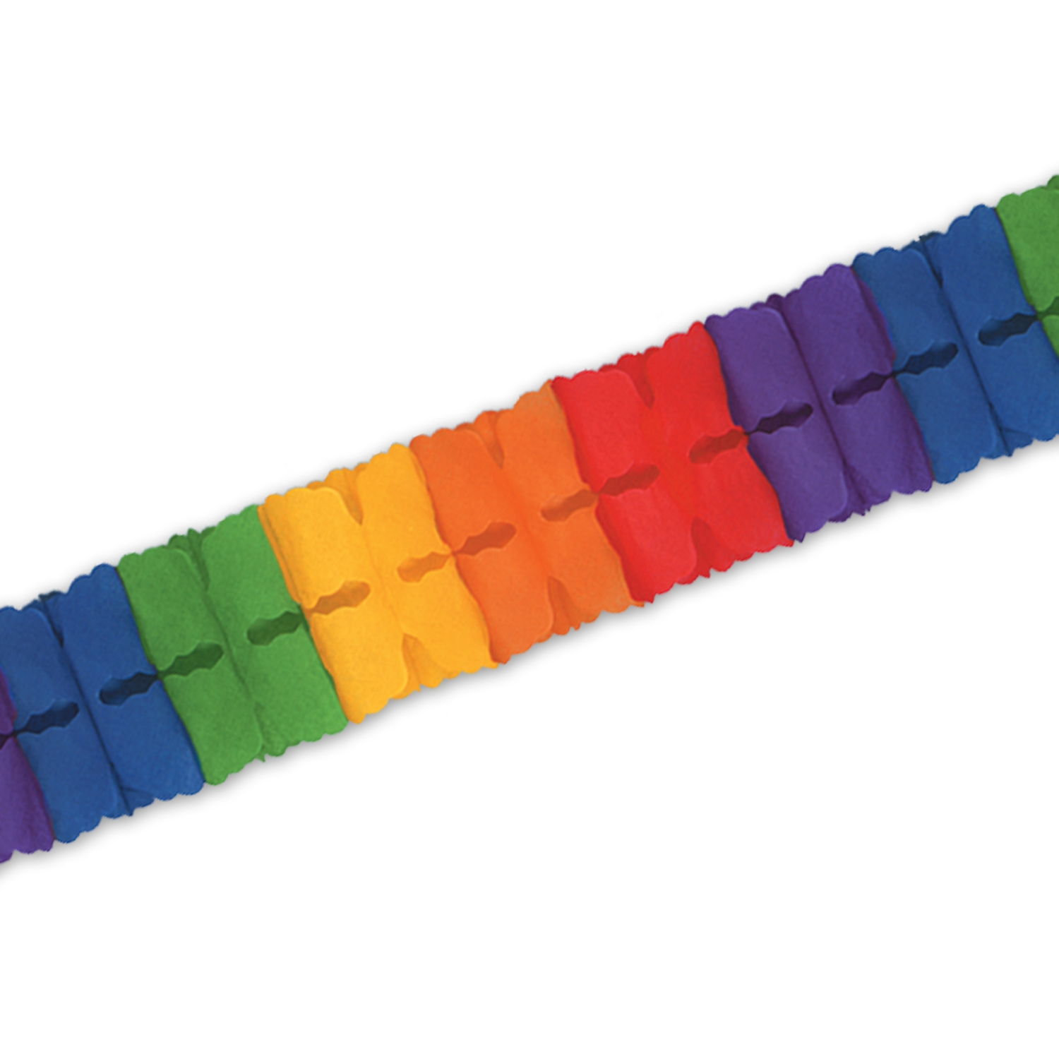Rainbow Tissue Garland