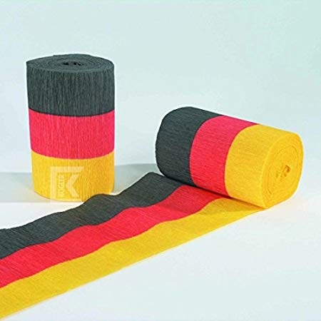 Crepe Roll - Red/Yellow/Black - Flame Retarded