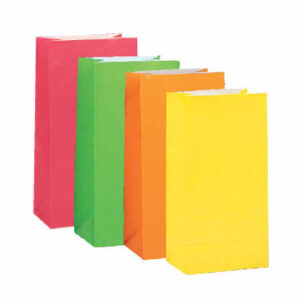 Neon colour Paper Party Bags